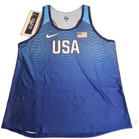 Nike Team USA Women's Aeroswift 2016 Olympics Singlet Size XL Track Tank 743469 - Picture 1 of 7